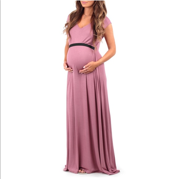 M Woman’s Flowy Maternity Dress with Tummy Band - Picture 1 of 5
